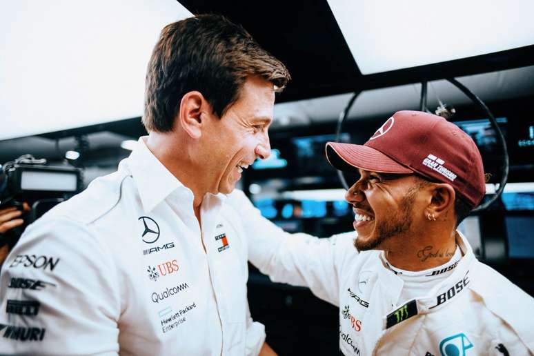 Toto Wolff e Lewis Hamilton: uma uni&atilde;o vitoriosa