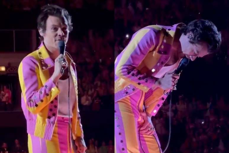 Harry Styles é atingido por garrafa durante show em Chigago