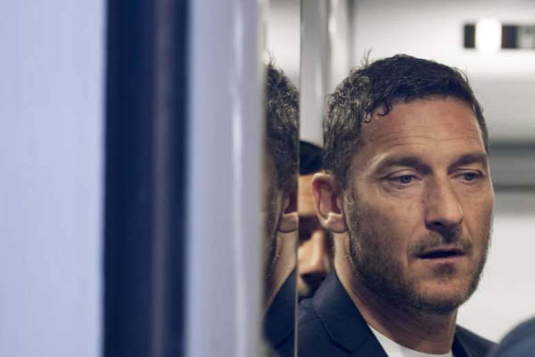 Francesco Totti durante um jogo em Roma, na Itália