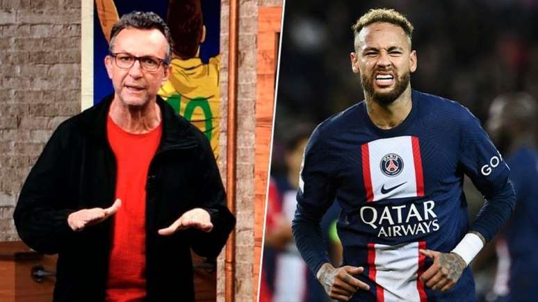 Neto falou sobre julgamento de Neymar durante "Os Donos da Bola" desta terça-feira (Foto: Reprodução/Band/AFP)