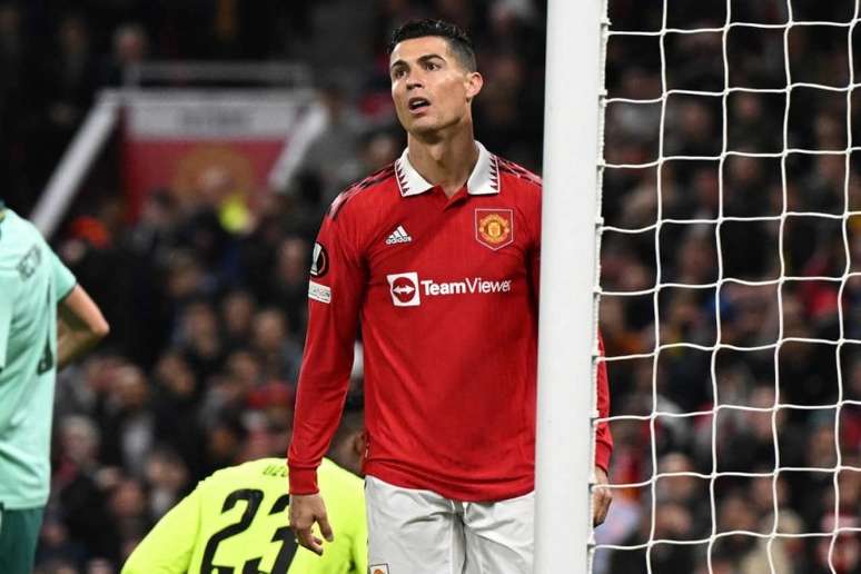 CR7 tem feito temporada 'modesta' pelo United (Foto: OLI SCARFF / AFP)