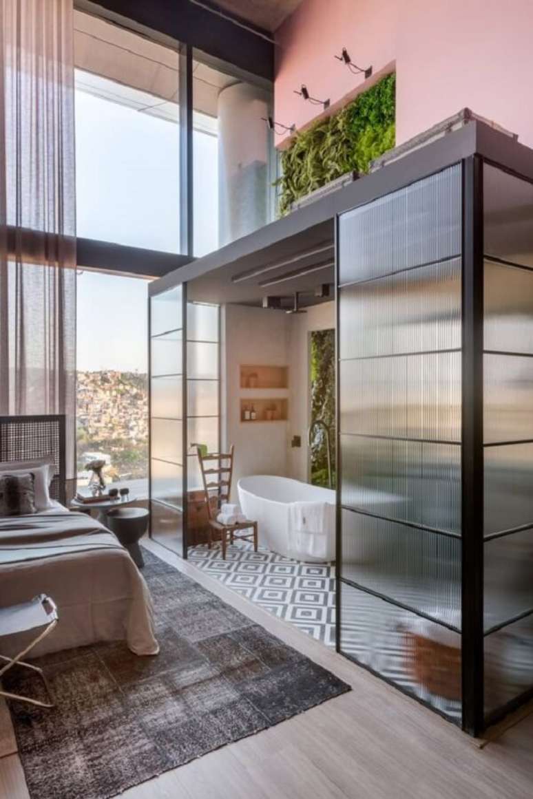 55. Tipos de cortina para quarto moderno em voil &ndash; Foto Casa Cor