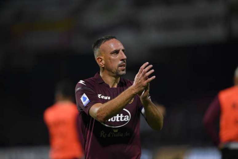 Ribéry durante uma partida contra o Napoli pela Série A da Itália