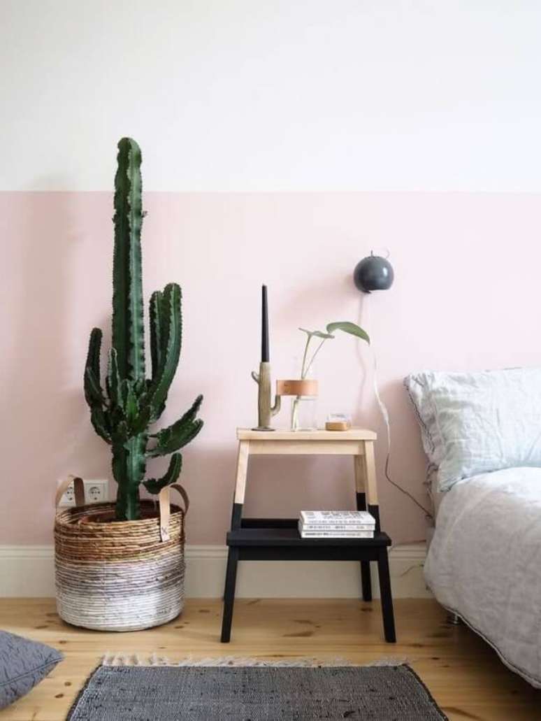 36. Cactos grandes para decora&ccedil;&atilde;o de quarto. Fonte &ndash; El Mueble