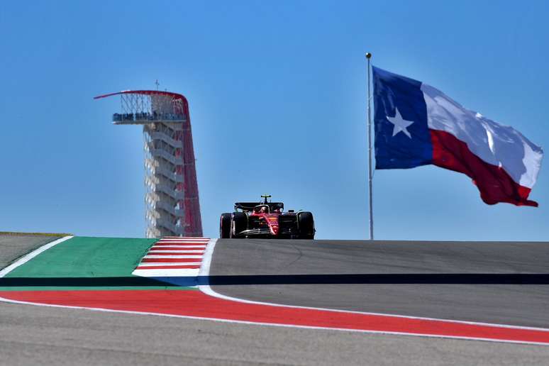 Carlos Sainz, da Ferrari, no TL1 dos EUA