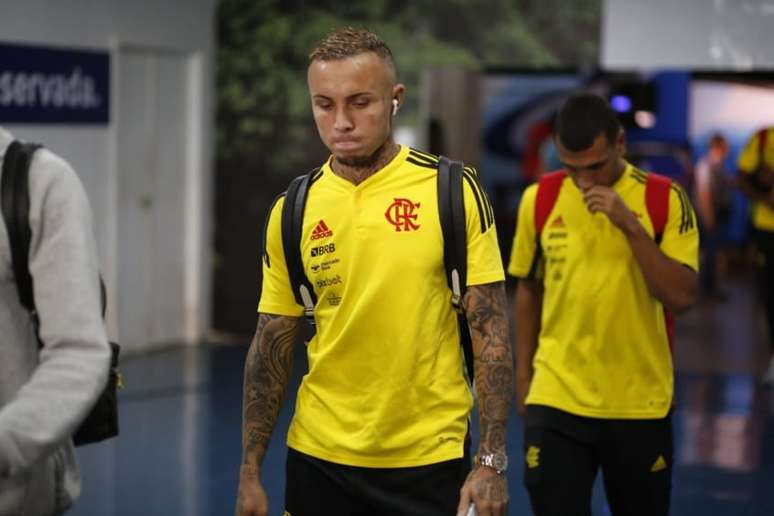 Everton Cebolinha será titular no Flamengo no duelo contra o América-MG (Foto: Marcelo Cortes/Flamengo)