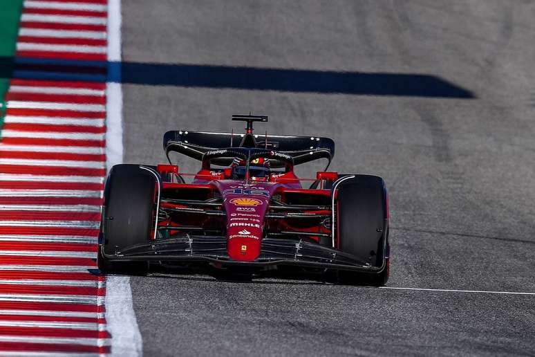 Charles Leclerc durante o GP dos EUA