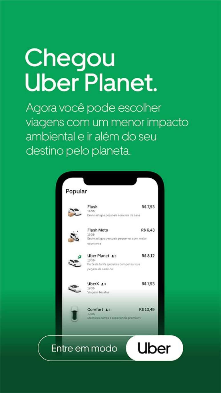 Imagem de divulgação do Uber Planet no começo do ano, ao chegar em Porto Alegre/RS (reprodução: Uber)