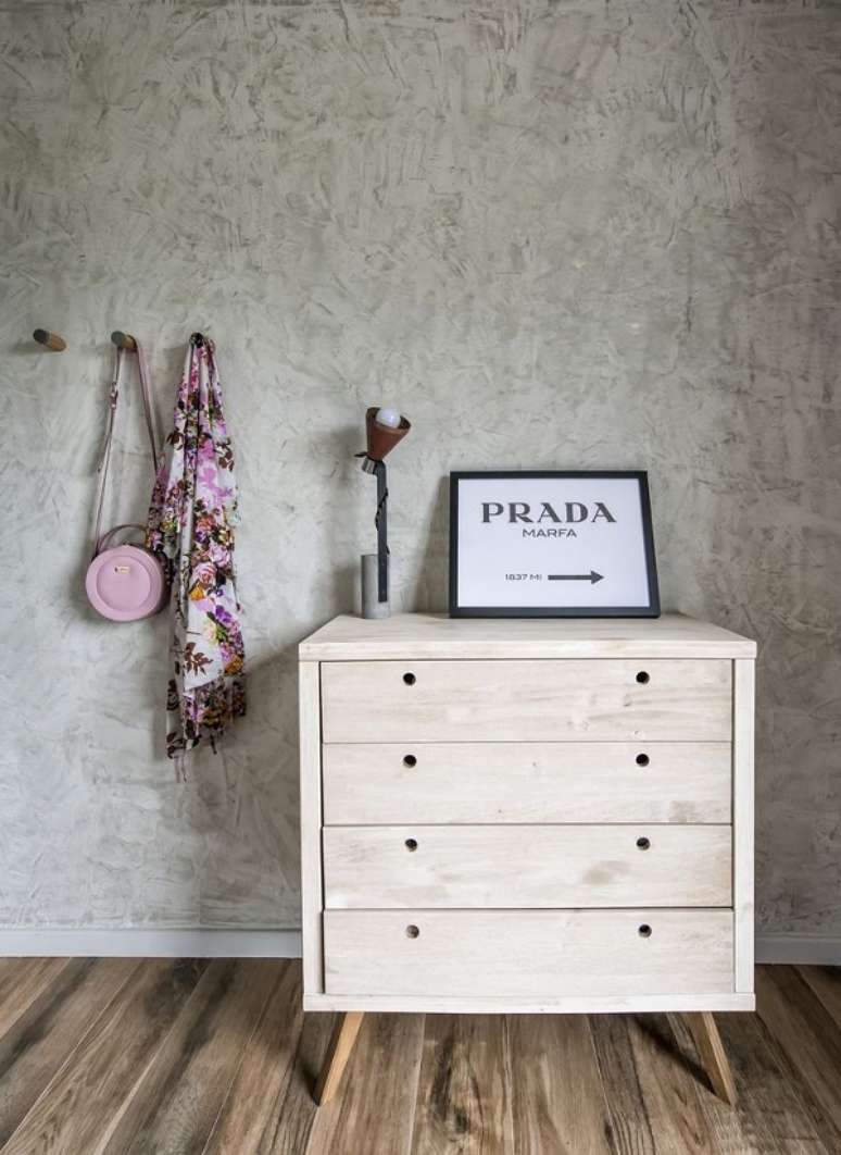 51. Quarto modulado decorado com marmorato na parede – Foto Decor Facil