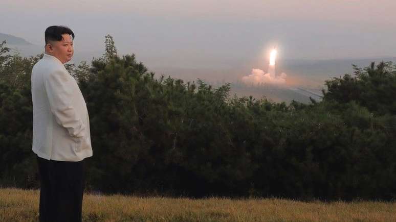 No mês passado, a Coreia do Norte testou vários mísseis balísticos