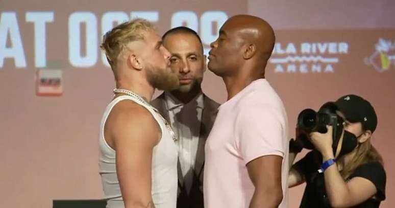 Jake Paul e Anderson Silva vão se enfrentar no próximo sábado (29) Estados Unidos (Foto Reprodução)