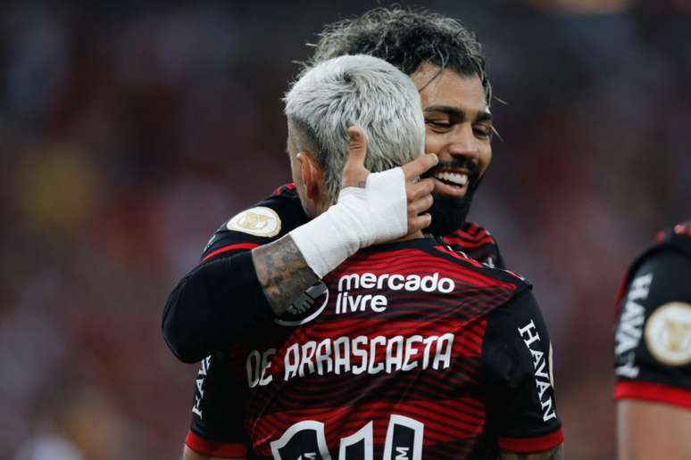 Gabigol e Arrascaeta fizeram a diferença no segundo tempo (Foto: Gilvan de Souza/Flamengo)