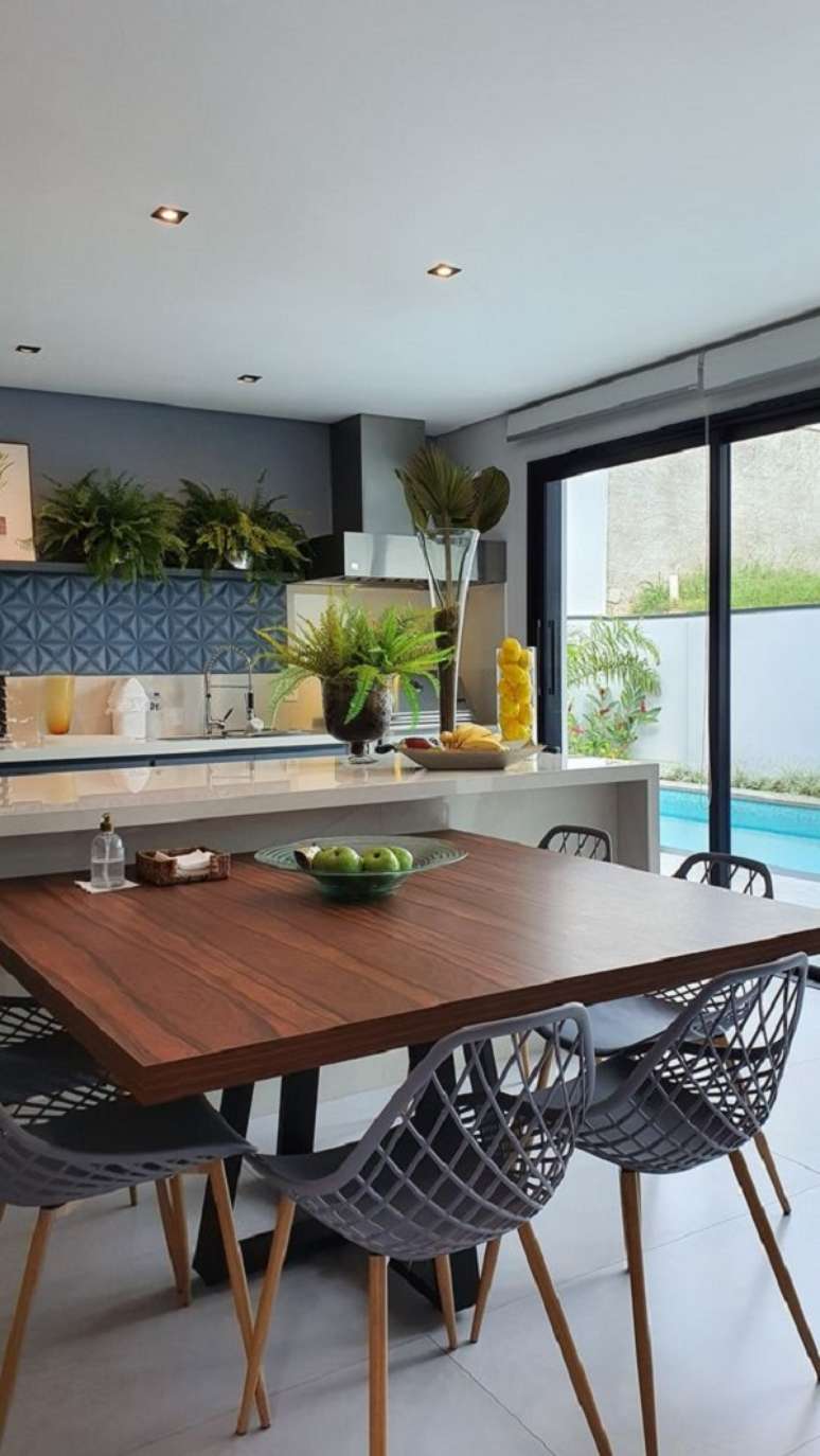 34. Azulejo decorativo para churrasqueira gourmet &ndash; Foto Terra