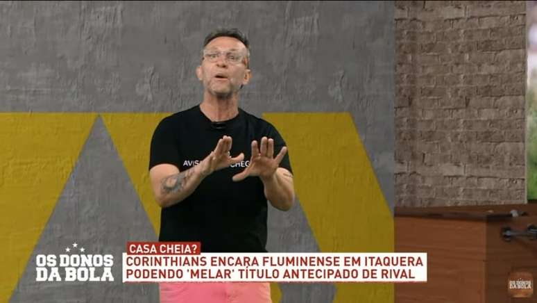 Neto questionou a arbitragem brasileira mais uma vez durante "Os Donos da Bola" desta quarta-feira (Reprodução/Band)