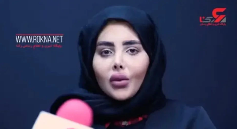 Fatemeh Khishvand revelou seu verdadeiro rosto pela primeira vez durante entrevista ao canal iraniano Rokna News