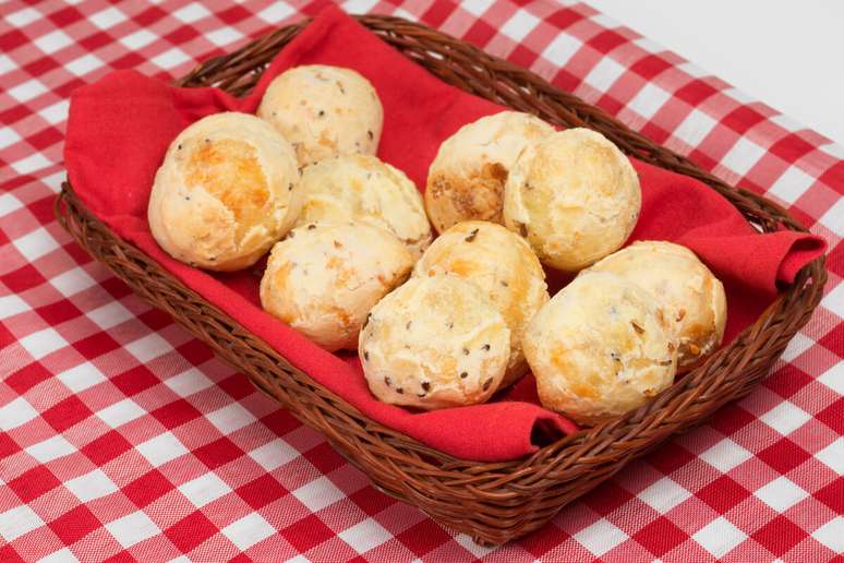 Pão de queijo com linhaça 