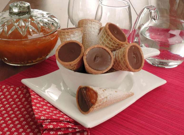 Cone de doce de abóbora – Foto: Guia da Cozinha