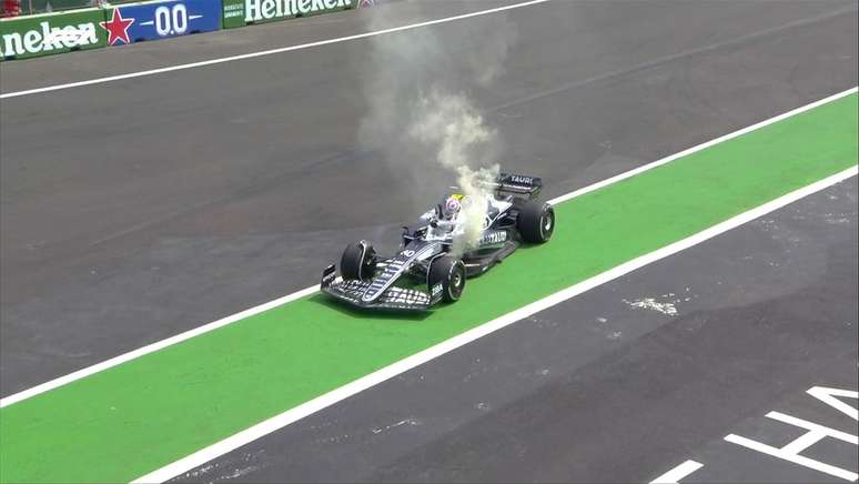 Liam Lawson precisou abandonar o TL1 desta sexta, no M&eacute;xico, por problemas no freio 