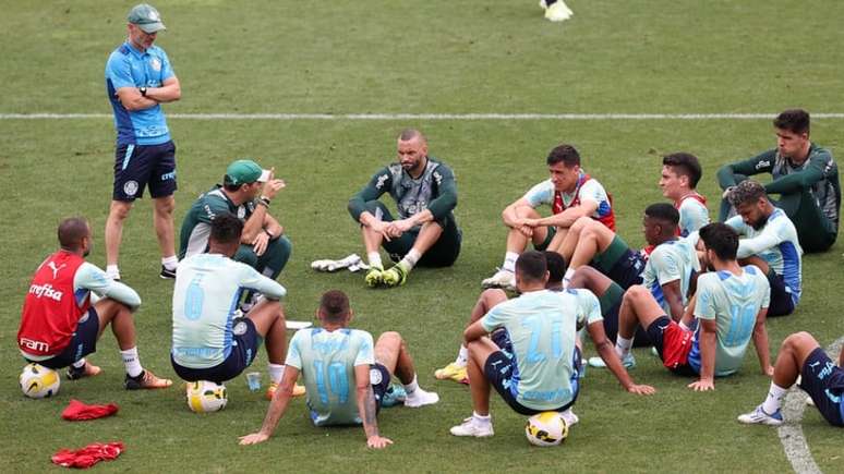 Palmeiras realiza treino técnico pensando em jogo contra o Fortaleza (Foto: Cesar Greco/Palmeiras)