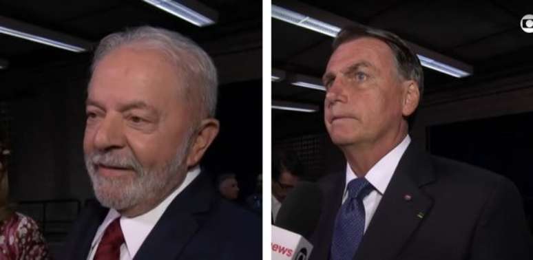 Lula e Bolsonaro chegam aos estúdios da TV Globo, no Rio de Janeiro, para participar do último debate do segundo turno.