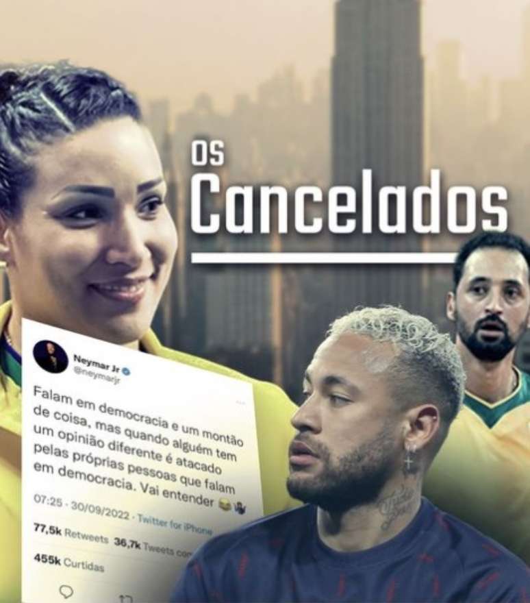 Suspensa por quatro anos por doping, Tandara se candidatou para deputada federal por São Paulo, mas não foi eleita. Em post no Instagram, a jogadora ironizou o fato de ser "cancelada" por apoiar Bolsonaro