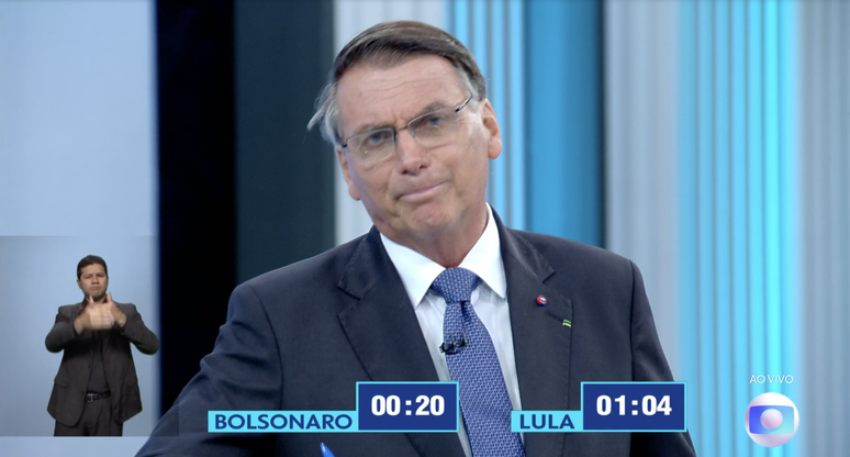 Bolsonaro no debate da Globo
