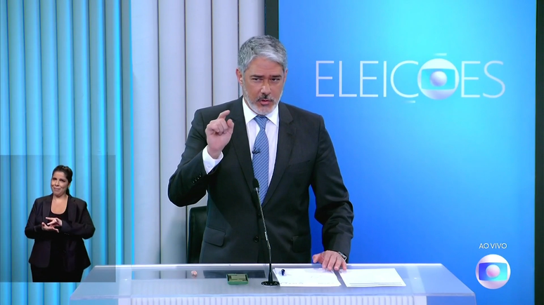 O jornalista e apresentador William Bonner mediou o debate presidencial na noite desta sexta-feira, 28.