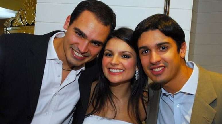 Alckmin tem três filhos: Thomaz (à esq.), que morreu em 2015, Sophia (centro) e Geraldo (à dir.)