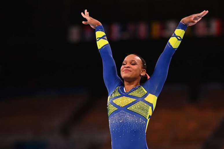 Rebeca Andrade foi medalhista de ouro nos Jogos de Tóquio (Foto: Loic Venance/AFP)