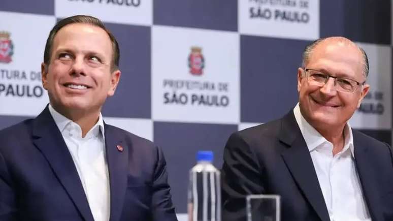 Alckmin chamou Doria (à esq.) de 'traidor'