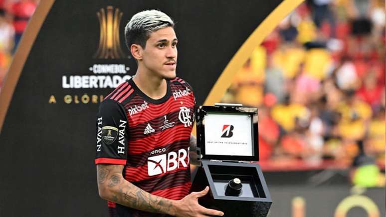 Pedro é eleito o craque da Libertadores (Luis Acosta/AFP)