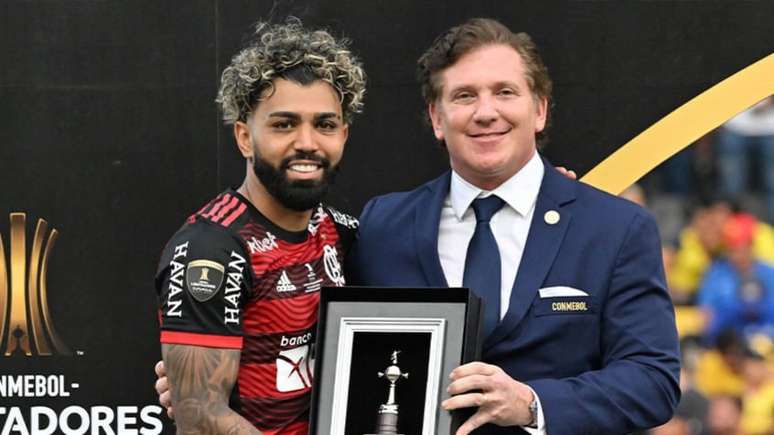 Gabigol marcou gol do título do Flamengo neste sábado (Luis Acosta/AFP)