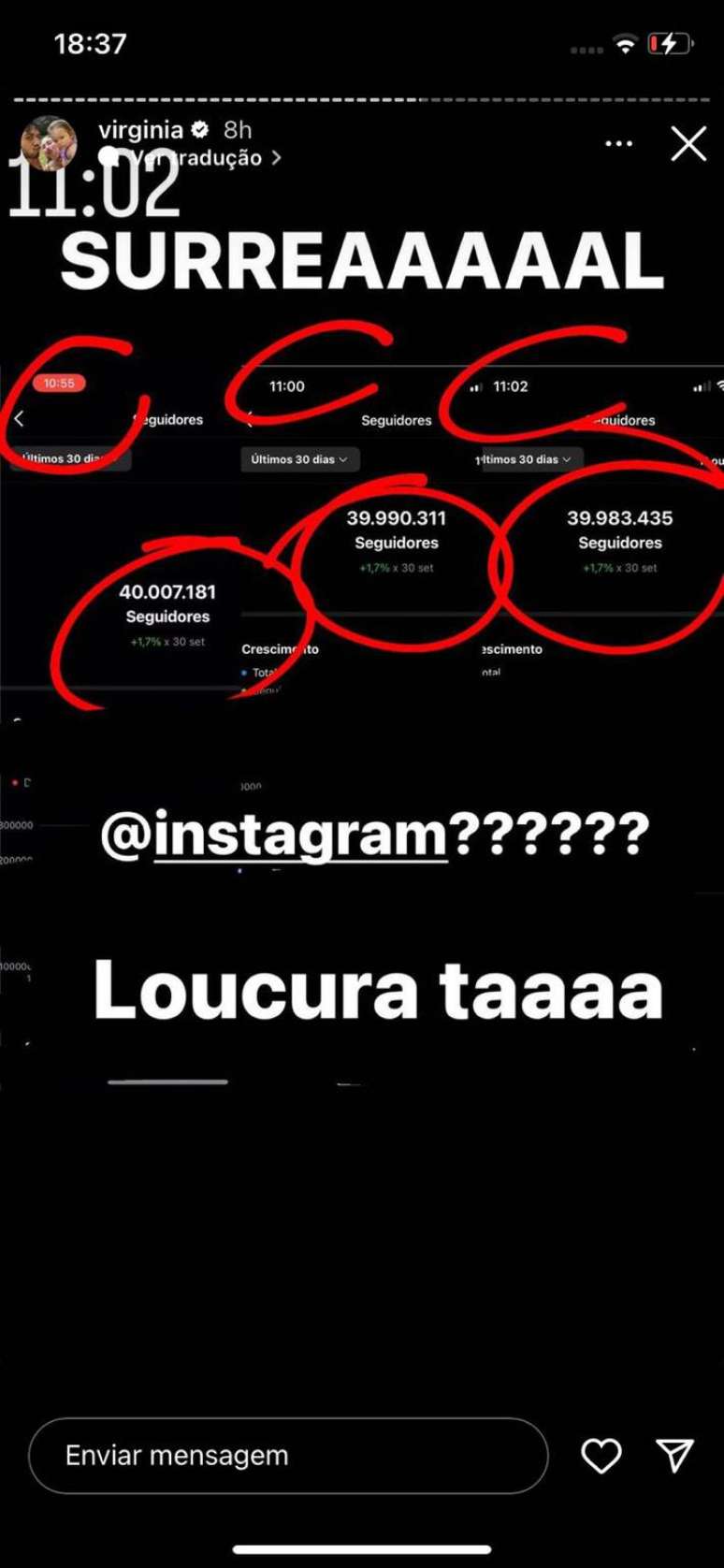 virginia e instagram