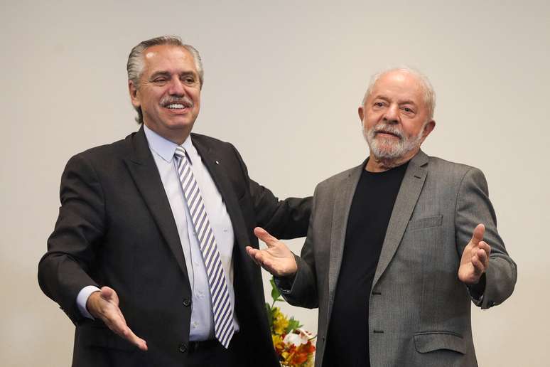 Lula e presidente da Argentina, Alberto Fernandez