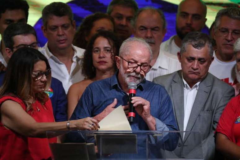 Lula discursa após vitória sobre Bolsonaro