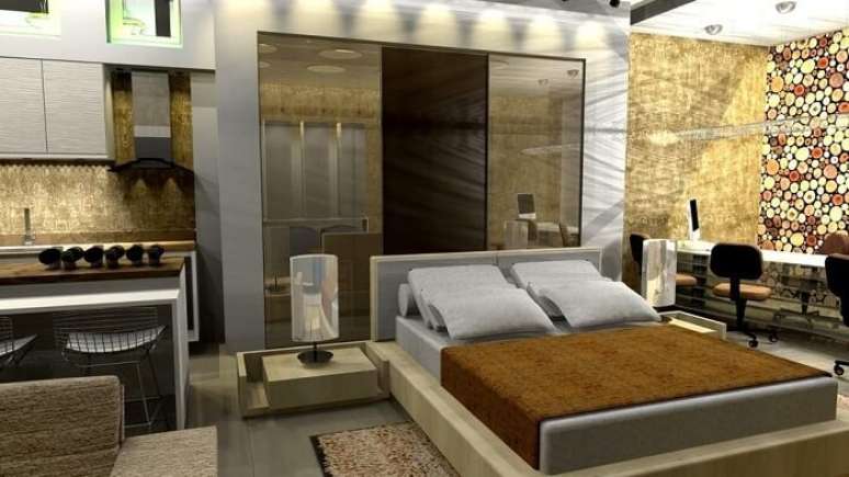 42. Modelos de cama de casal oriental com base feita em madeira clara. Fonte – Rafael Cunha