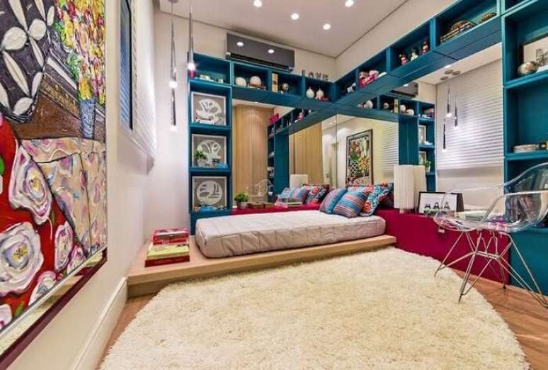 31. Projeto com camas baixas estilo oriental solteiro. Fonte – ConstruindoDecor