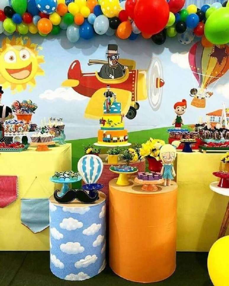 40. Invista em v&aacute;rios detalhes bem coloridos para deixar a sua festa infantil Mundo Bita ainda mais alegre e divertida &ndash; Foto: Espa&ccedil;o FestDecor