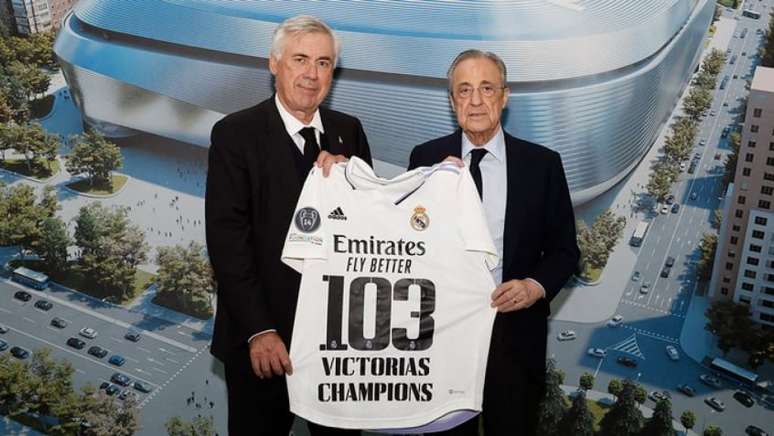 Carlo Ancelotti atinge 103 vitórias na Champions League (Foto: Divulgação/Real Madrid)