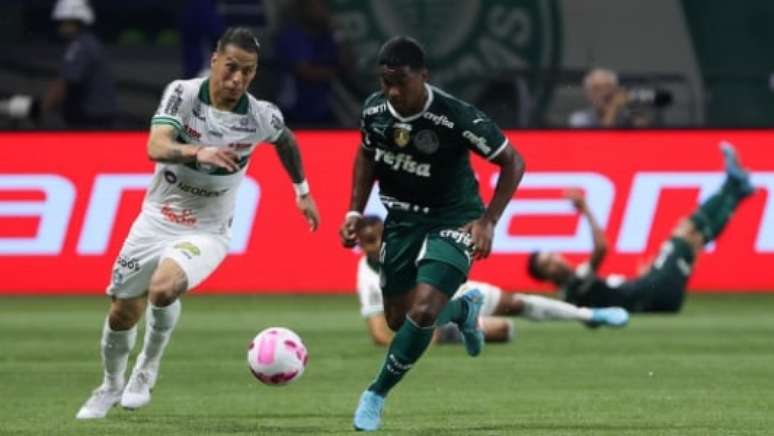 Endrick estreou contra o Coritiba (Foto: Cesar Greco/Palmeiras)