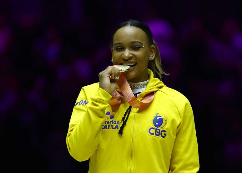 Rebeca Andrade conquistou o ouro no Mundial de Ginástica