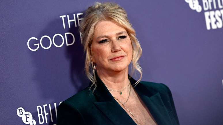 Amy Loughren hoje est&aacute; bem de sa&uacute;de e compareceu &agrave; estreia do filme no festival de cinema de Londres