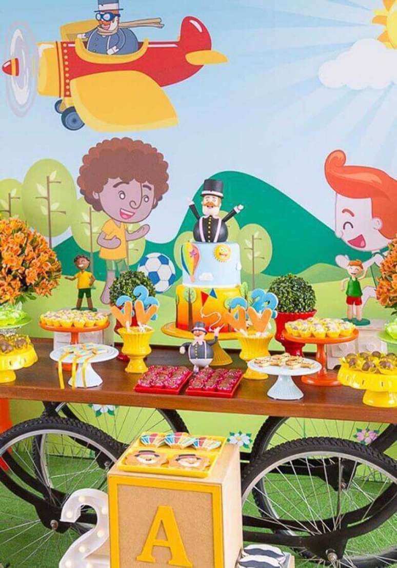 3. N&atilde;o se esque&ccedil;a de usar todos os personagens principais na decora&ccedil;&atilde;o festa Mundo Bita &ndash; Foto: Webcomunica