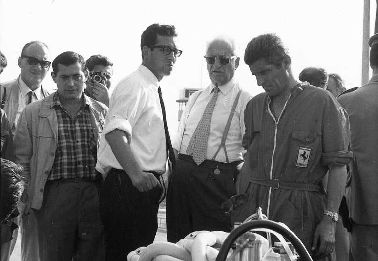 Mauro Forghieri e Enzo Ferrari: uma relação tensa, mas quase paternal.