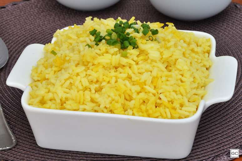 Arroz com açafrão – Foto: Guia da Cozinha