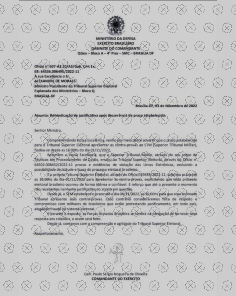 Falso of&iacute;cio &eacute; usado para afirmar que h&aacute; provas sobre fraude eleitoral