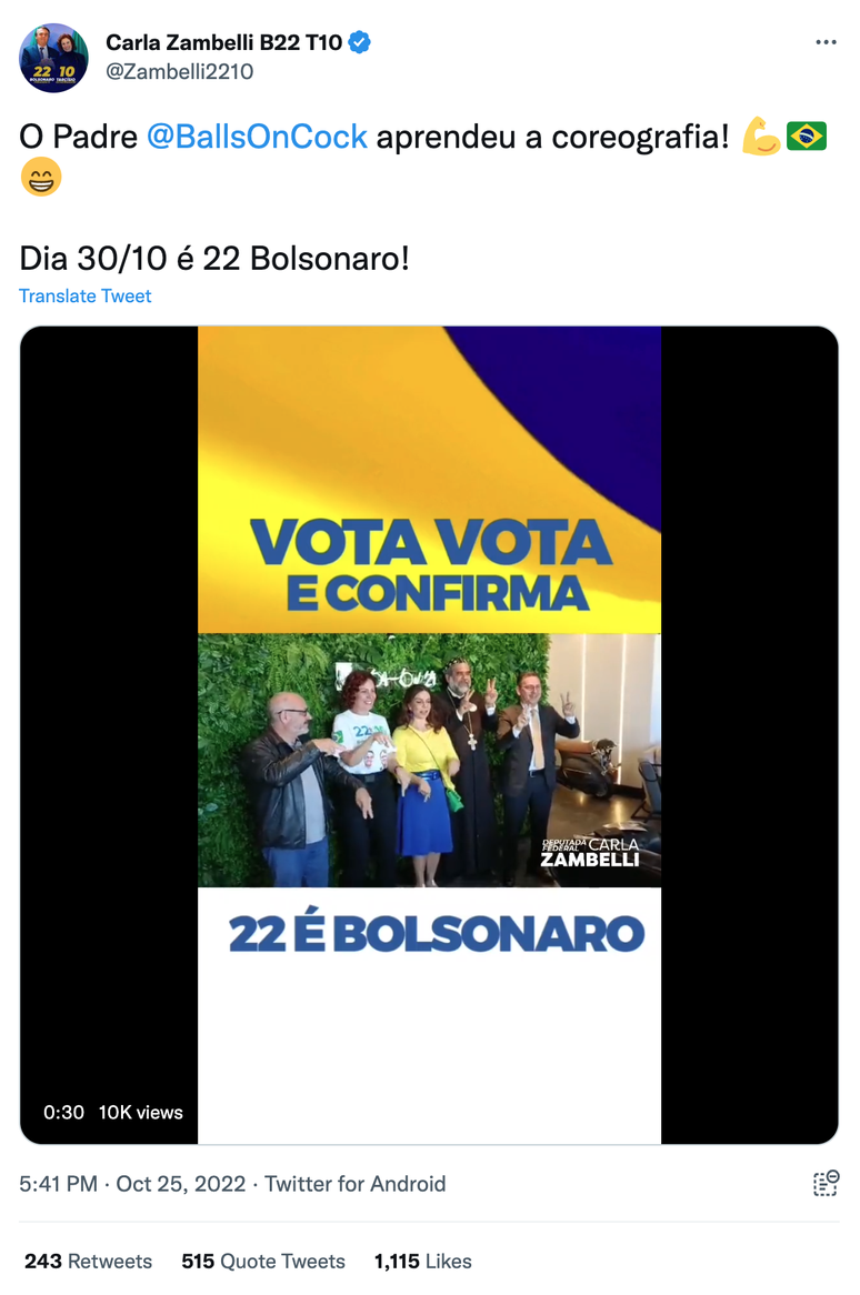 Reprodu&ccedil;&atilde;o / Twitter