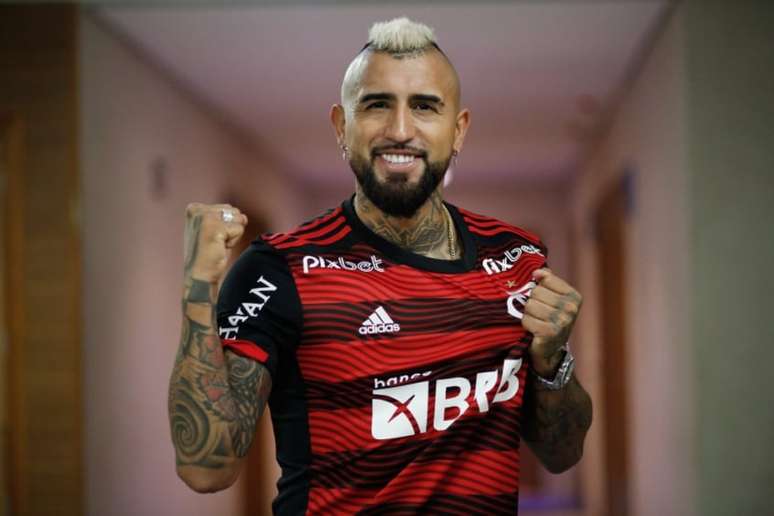 Arturo Vidal chegou ao Flamengo neste ano e já mostra grande identificação com o clube (Foto: Gilvan de Souza/Flamengo)