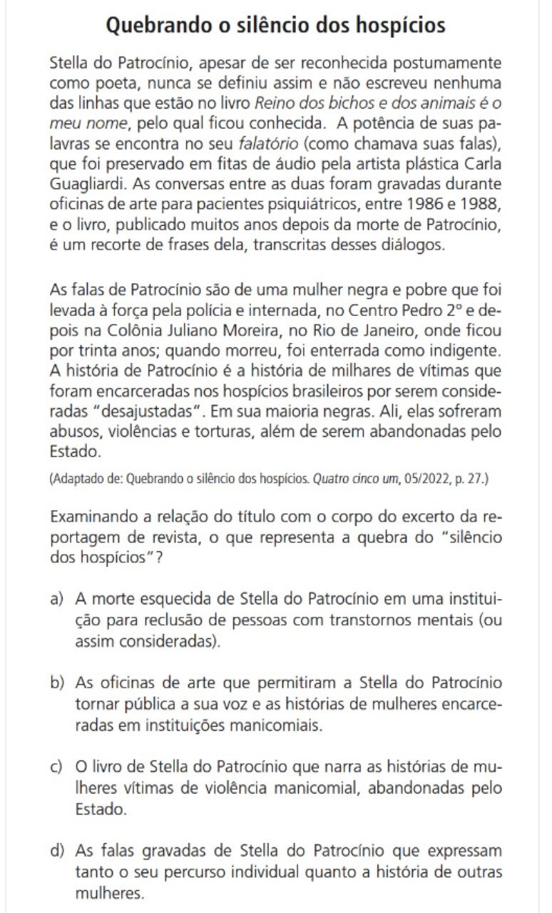 quest&atilde;o de portugu&ecirc;s