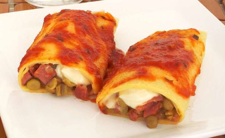 Panqueca de mortadela | Foto: Guia da Cozinha